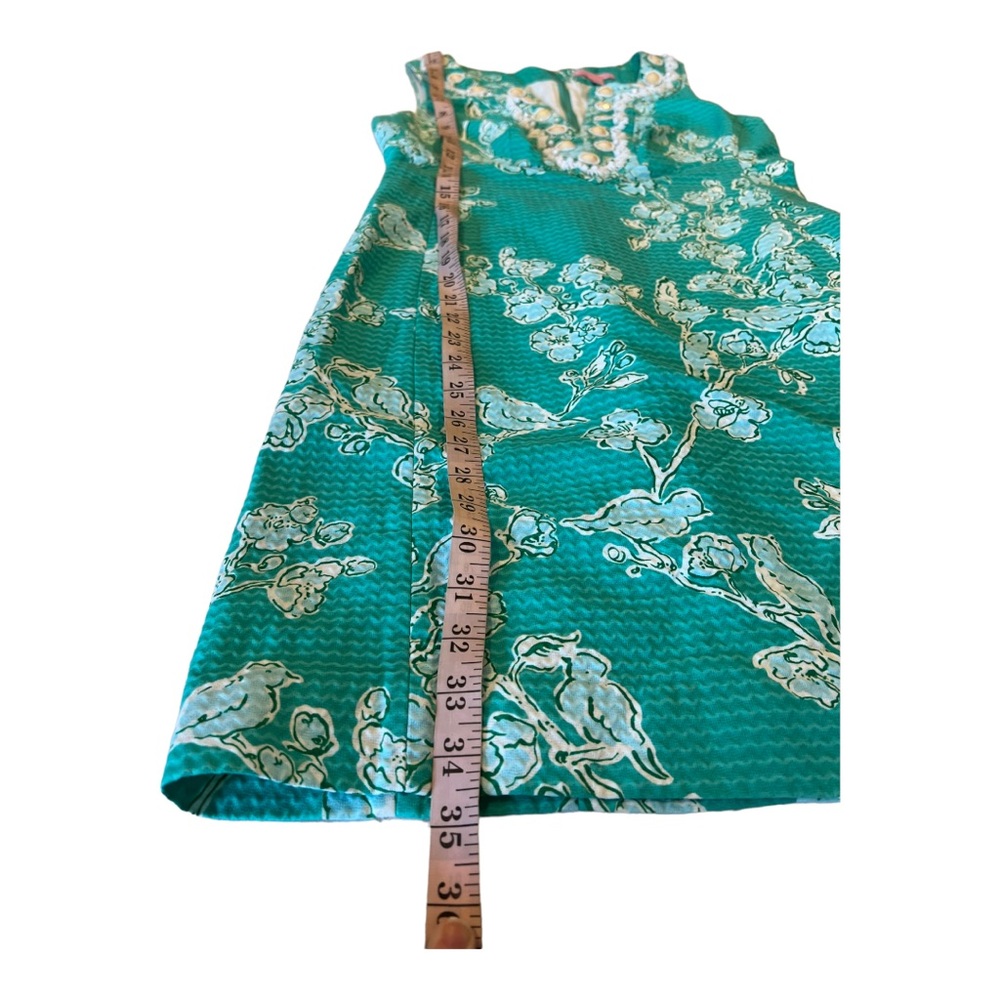 Lilly Pulitzer Green Lagoon Birds & Bees Jacquard ADELIA Shift Dress - Picture 11 of 16